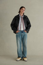 Classic Washed Blue Straight Jeans