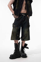 Detachable Vintage Wide Leg Jeans