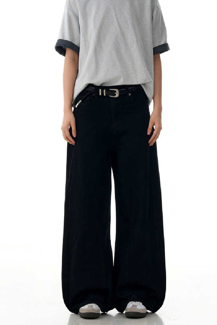 Black Straight Fit Jeans