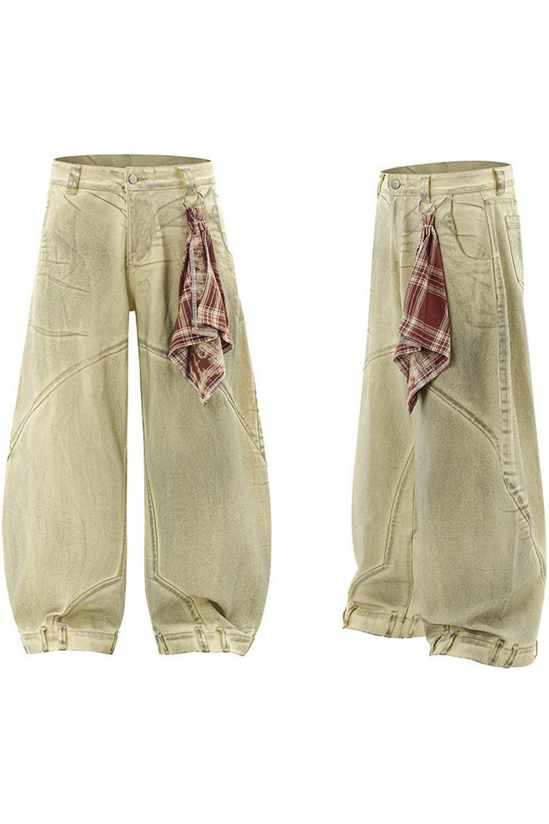 Patchwork Blade Baggy Jeans