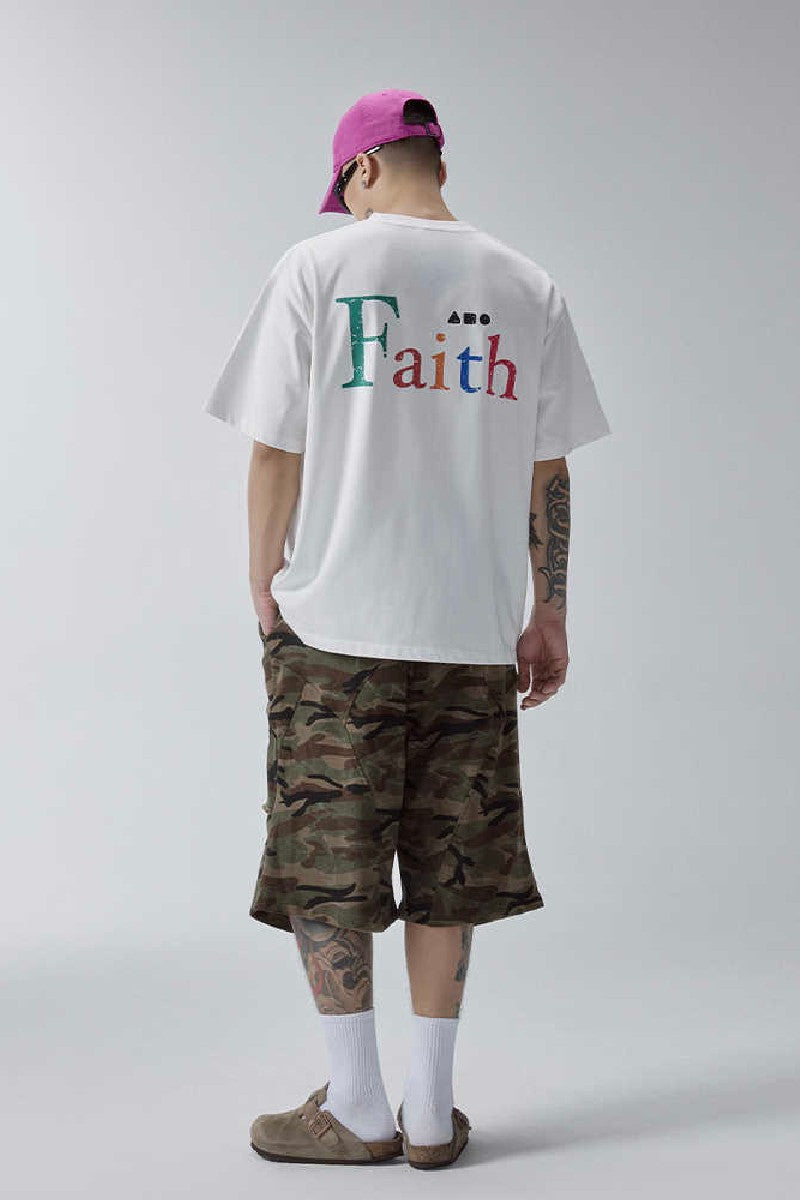 Heavyweight Slogan Couple T-Shirt