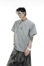 Deconstructed Logo Boxy Tee