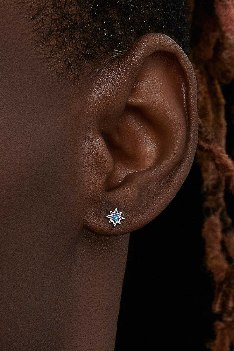 Opal Starburst Stud Earrings