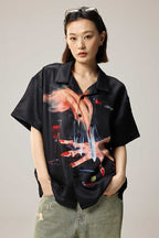 Knife Print Cuban Shirt