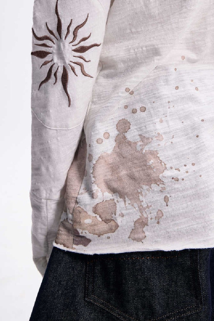 Vintage Spray Print Washed Tee