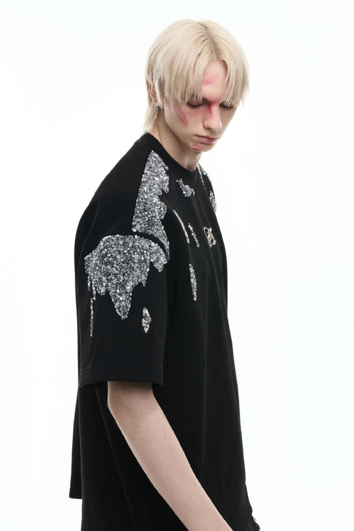 Sequin Irregular Luxe Tee