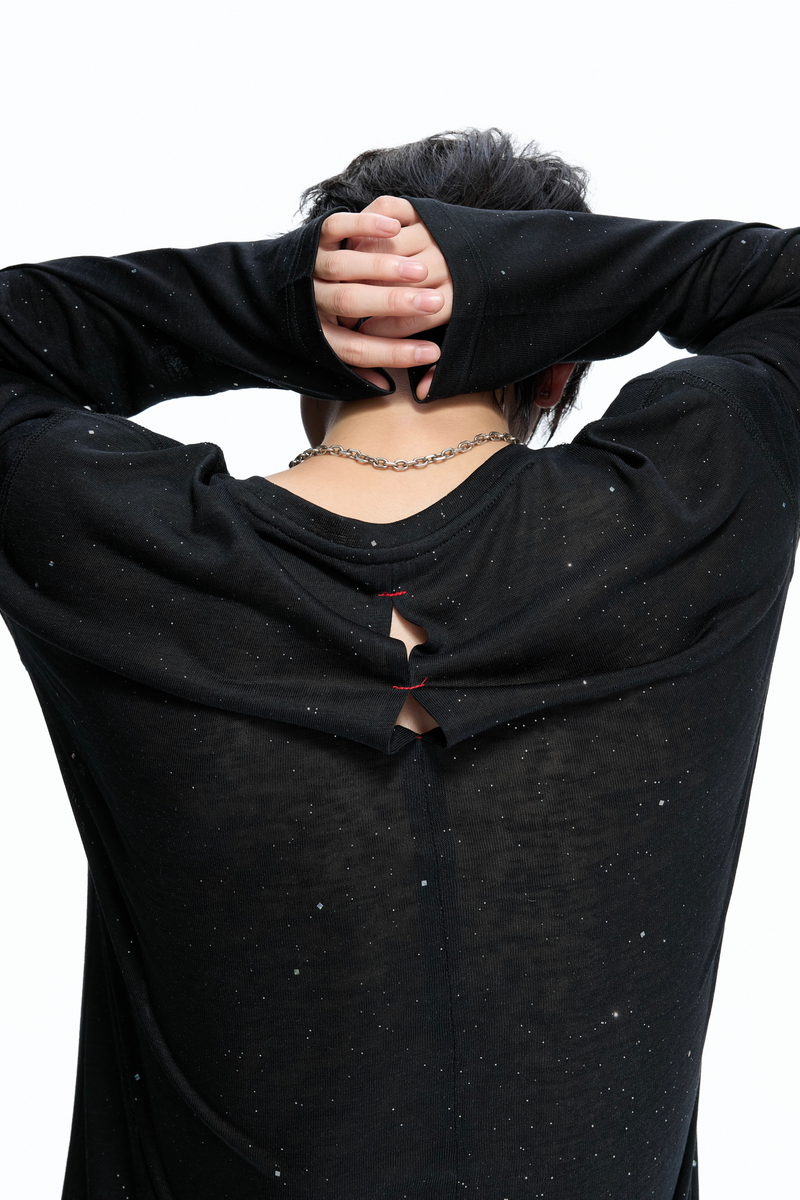 Metallic Print Lyocell Tee