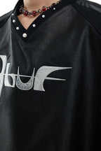 Iridescent Deconstructed V-Neck Tee