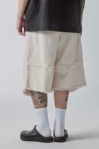 Patchwork Knee-Length Shorts