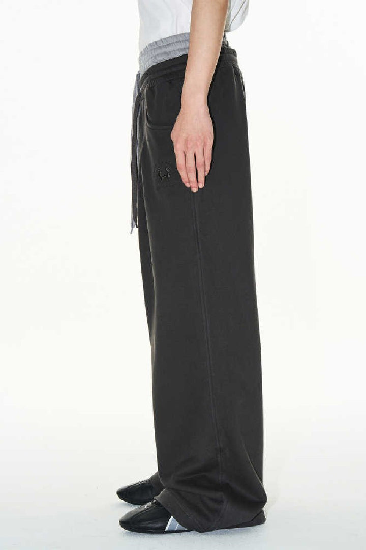 Double Waist Pleated Sweatpants