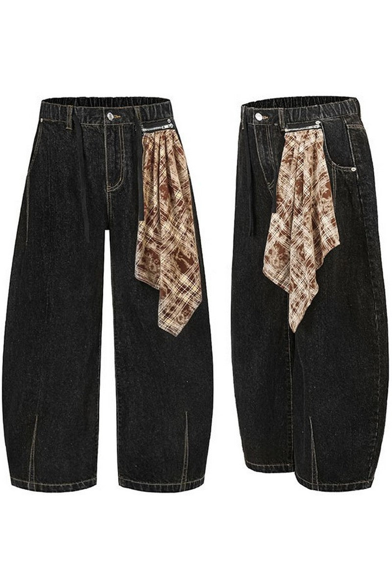 Baggy Blade Cut Denim Pants