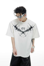 Studded Thistle Embroidery Tee
