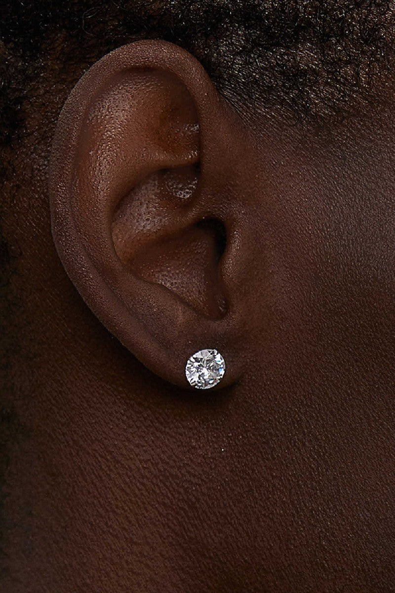 Four Claw Diamond Earrings