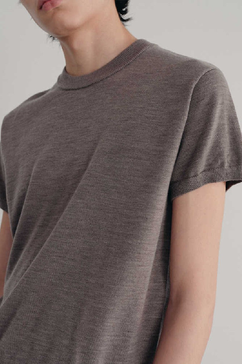 Merino Wool Ribbed T-Shirt