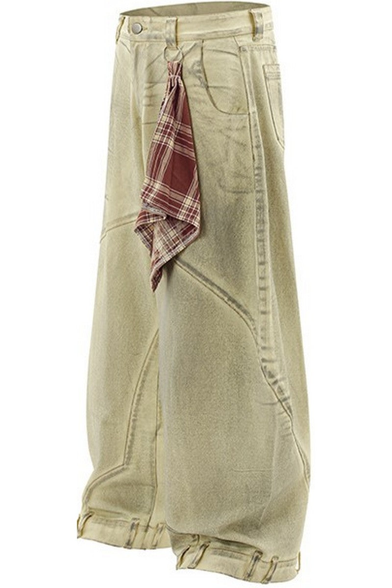 Patchwork Blade Baggy Jeans