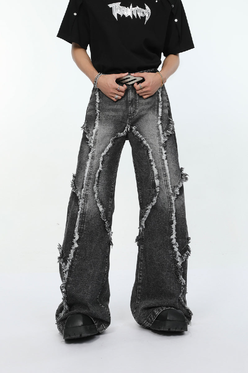 Frayed Distressed Jeans