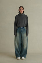 High Neck Stretch Long Sleeve Tee