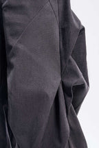 Diamond Pleat Wide Trousers