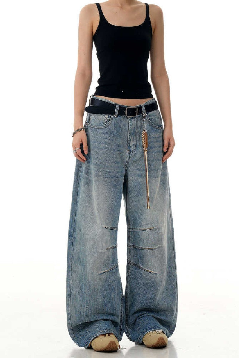 Textured Blue Blade Jeans