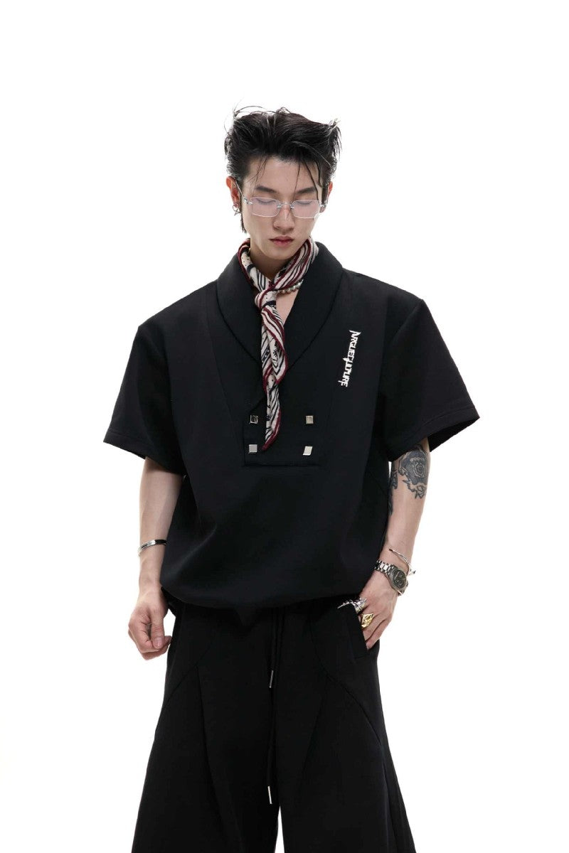 V-Neck Padded Track Shirt