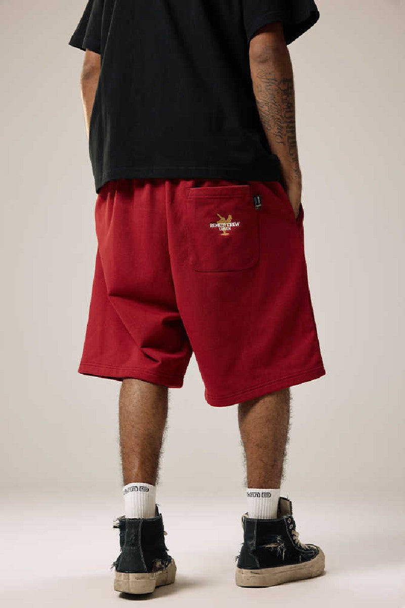 Embroidered Relaxed Fit Shorts