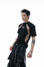 Colorblock Textured Fitted Tee