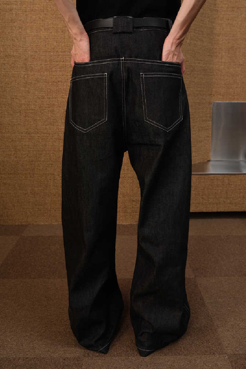 Asym Zip Flare Jeans