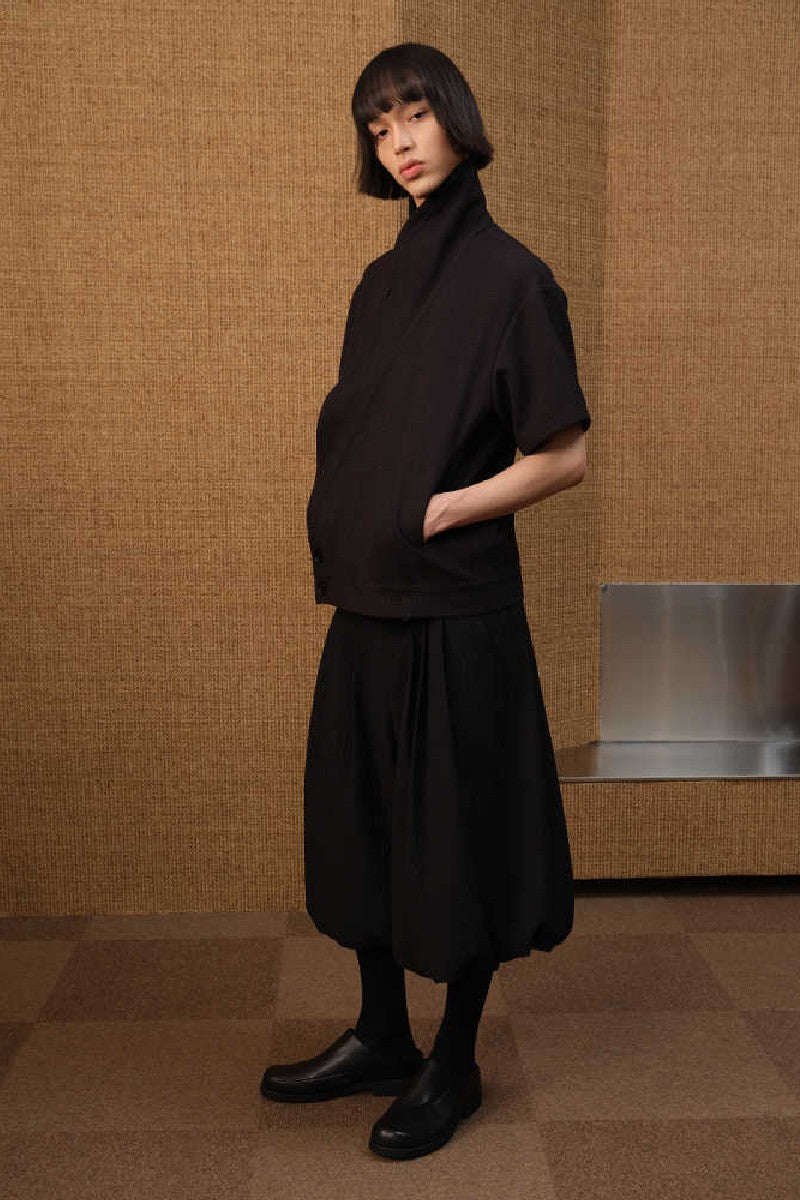 Textured Jacquard Skirt Pants