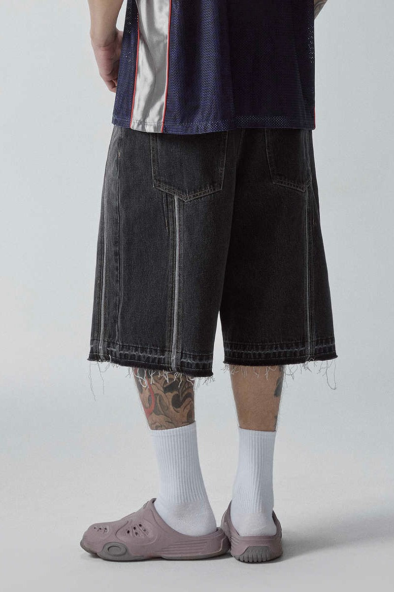 Washed Distressed Jorts