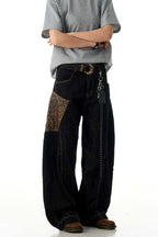 Black Blade Snake Pocket Jeans