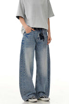 Washed Blue Blade Jeans