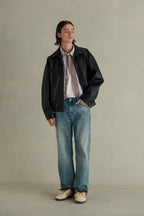Classic Washed Blue Straight Jeans