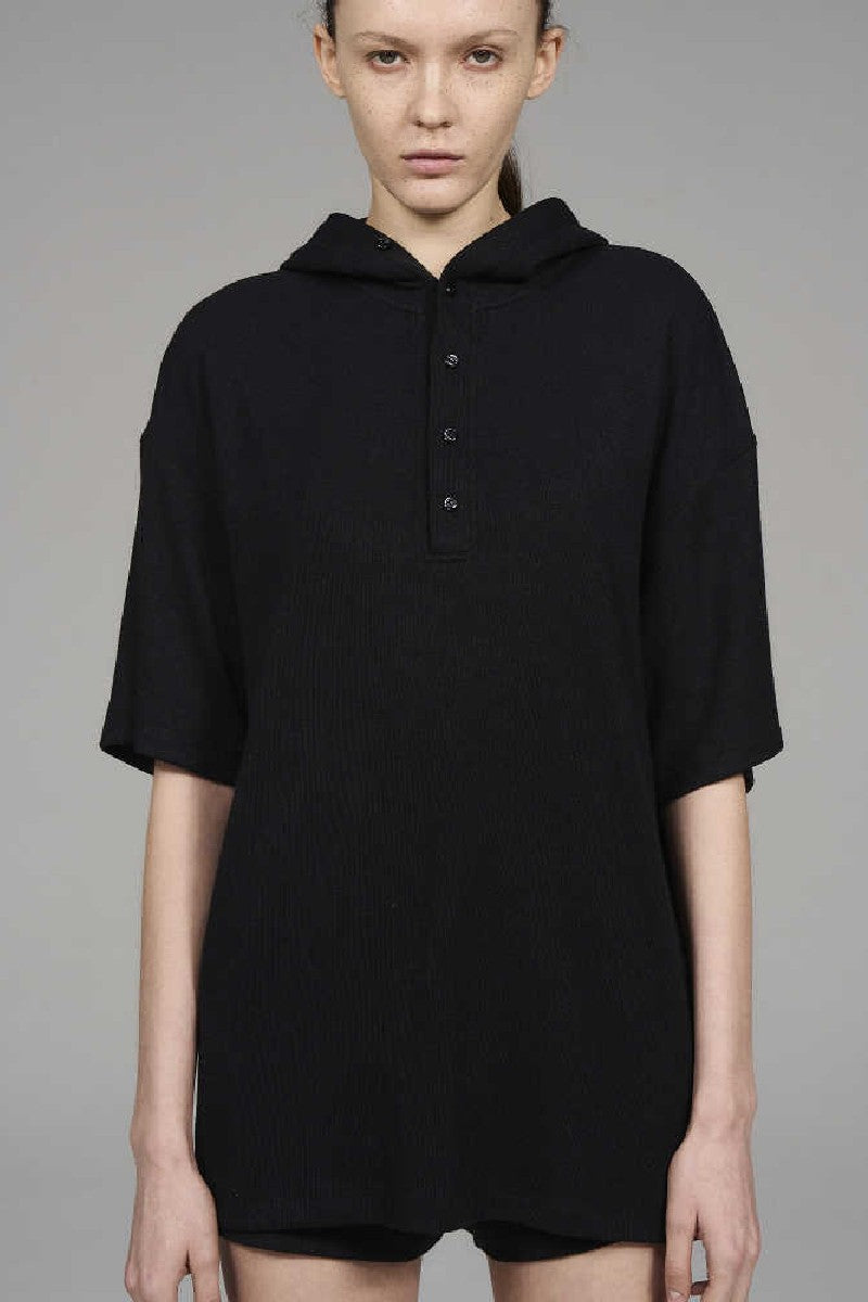 Cotton Hooded Polo Tee