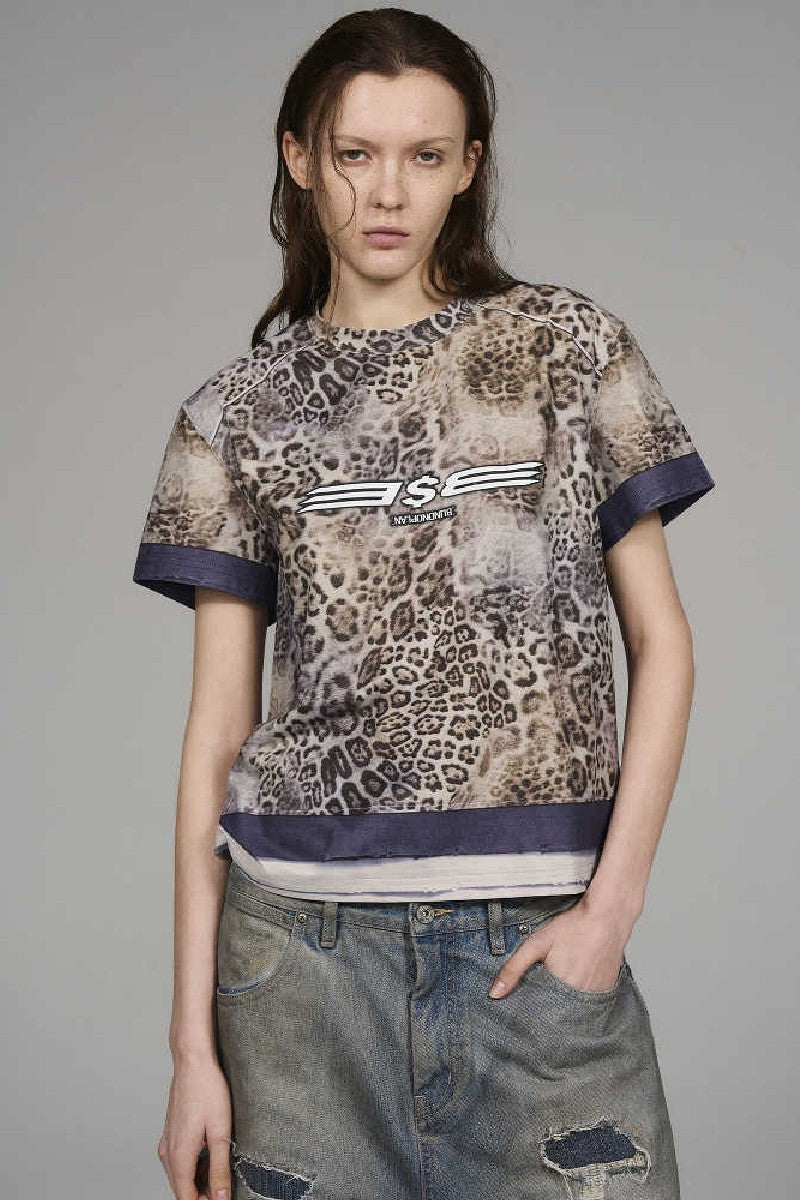 Leopard Print Graphic Tee