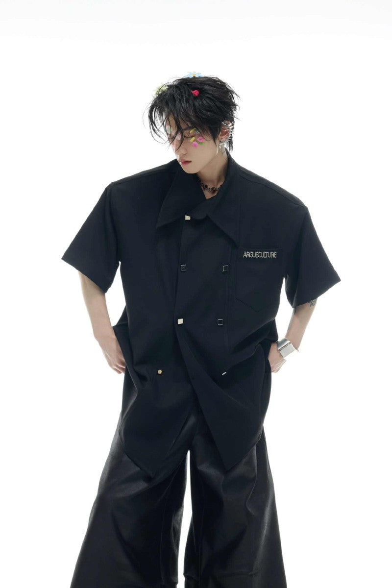 Double Breasted Shirt Tee