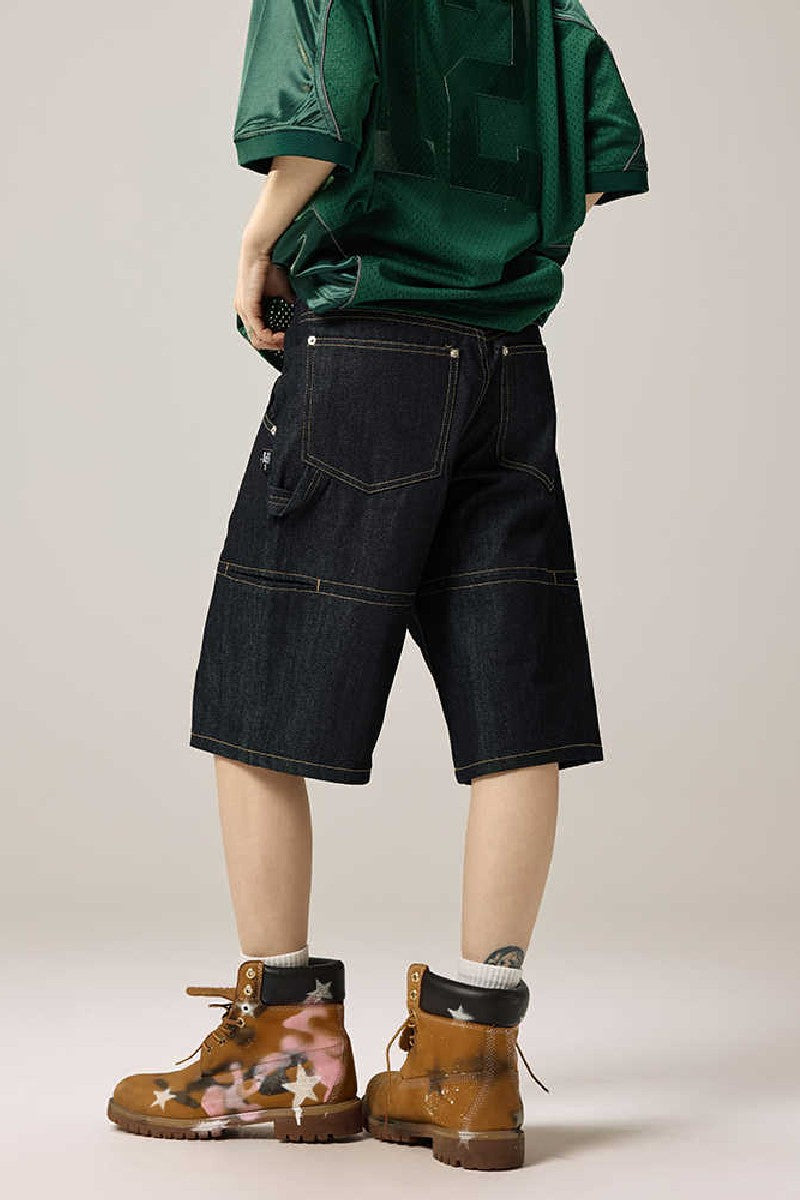 Raw Denim Straight Leg Jorts