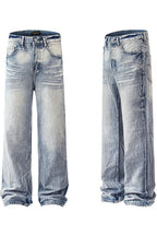 Washed Vintage Straight Jeans