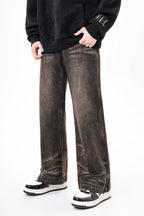 Retro Washed Flared Jeans