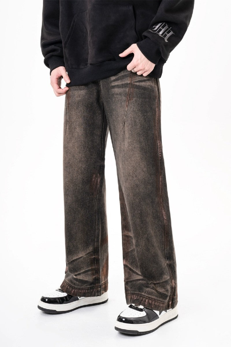 Retro Washed Flared Jeans