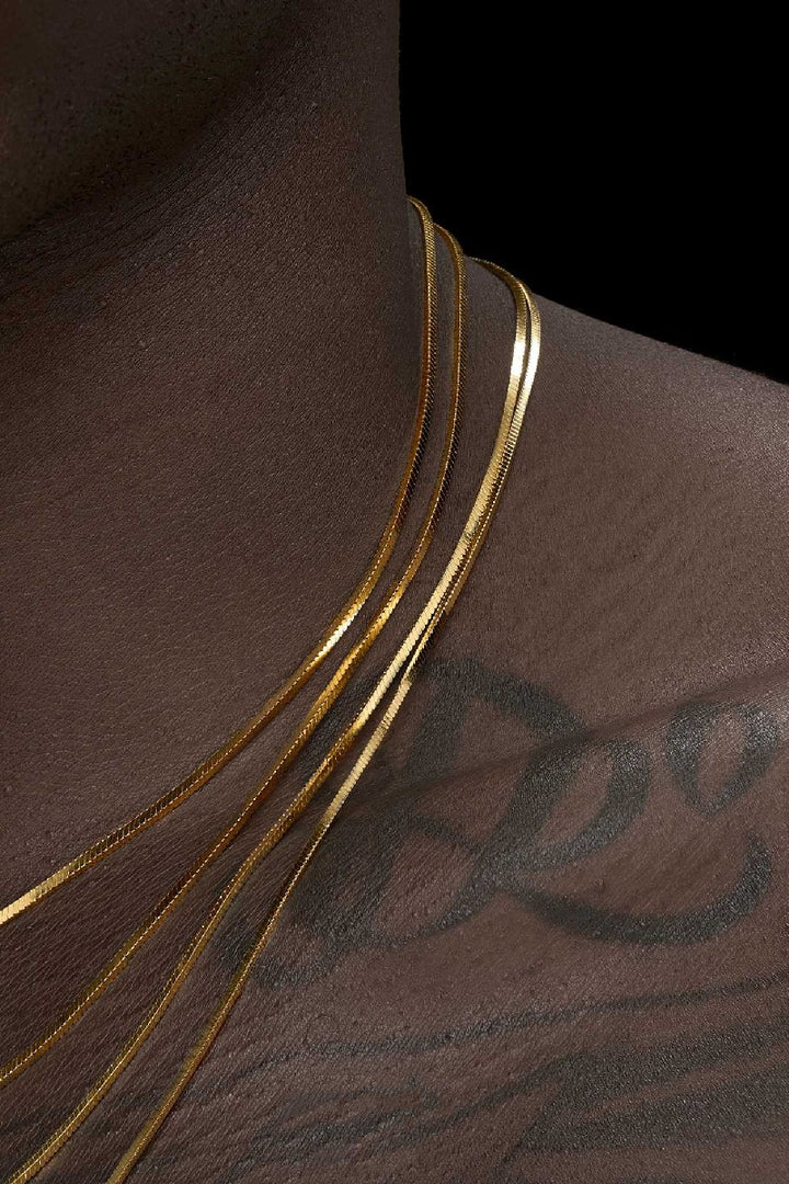 Gold Snake Chain Necklace