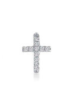 Cross Diamond Stud Earrings