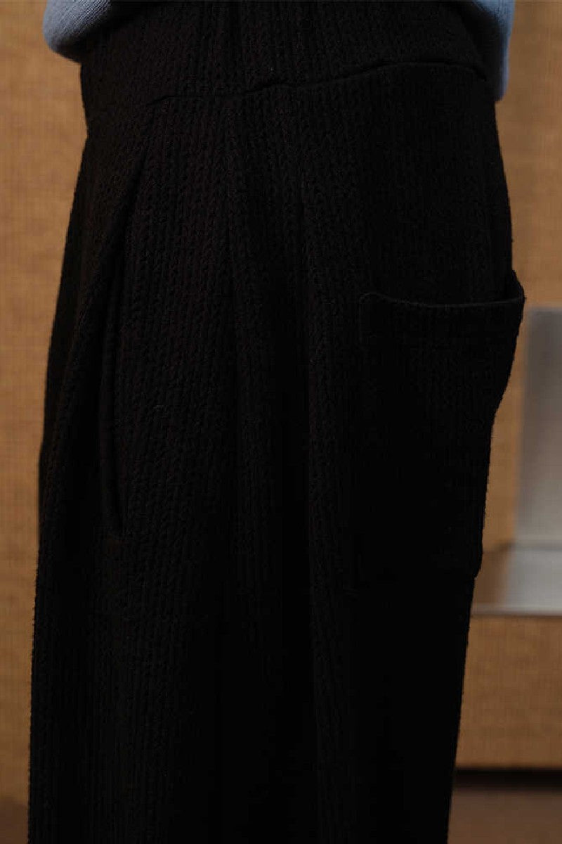 Drop Crotch Knit Trousers