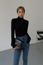 Slim Fitting Knit Turtleneck