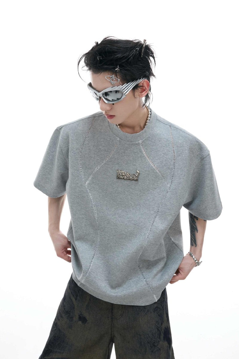 Deconstructed Cotton Metal Tee