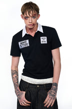 Embroidered Fitted Polo Tee