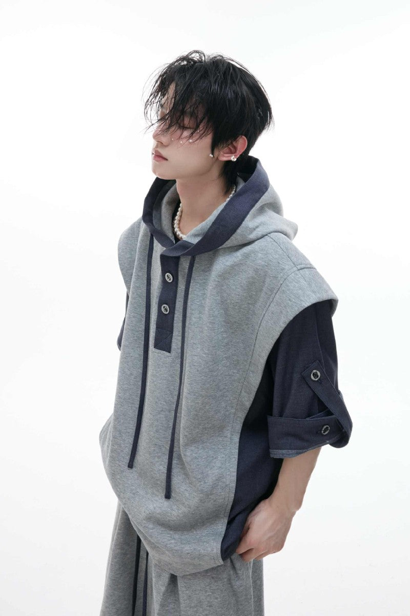 Hooded Panel Design Tee
