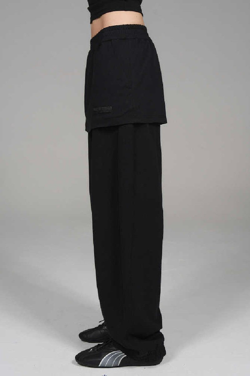 Layered Jogger Sweatpants