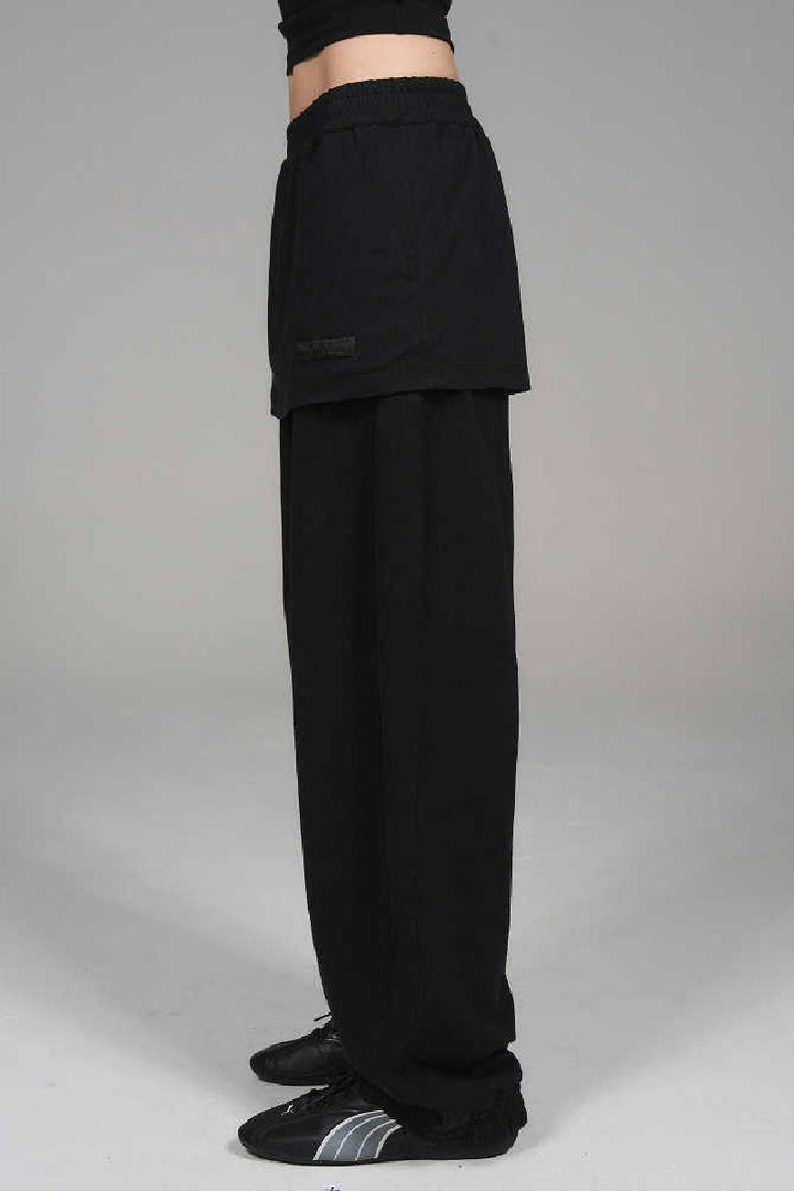 Layered Jogger Sweatpants