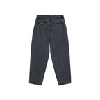 Washed Loose Pleated Jeans
