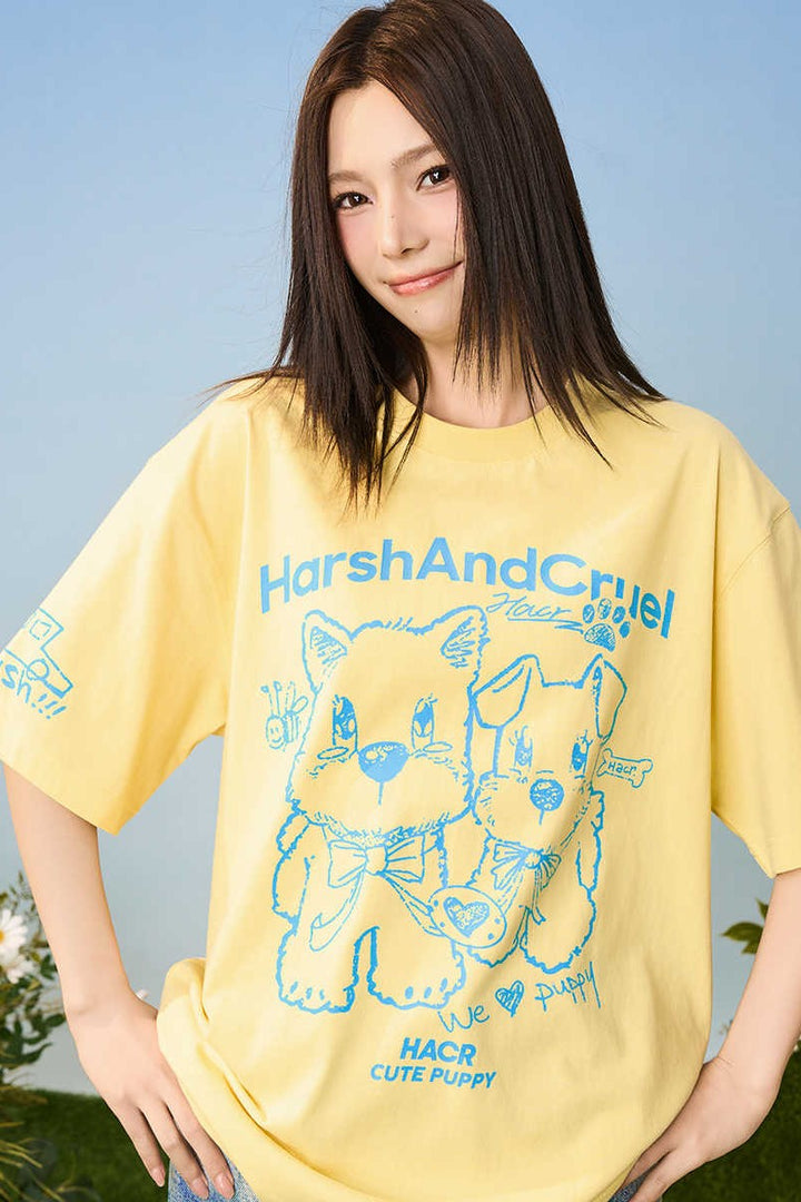 Handdrawn Dog Loose Tee